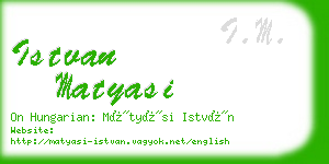 istvan matyasi business card